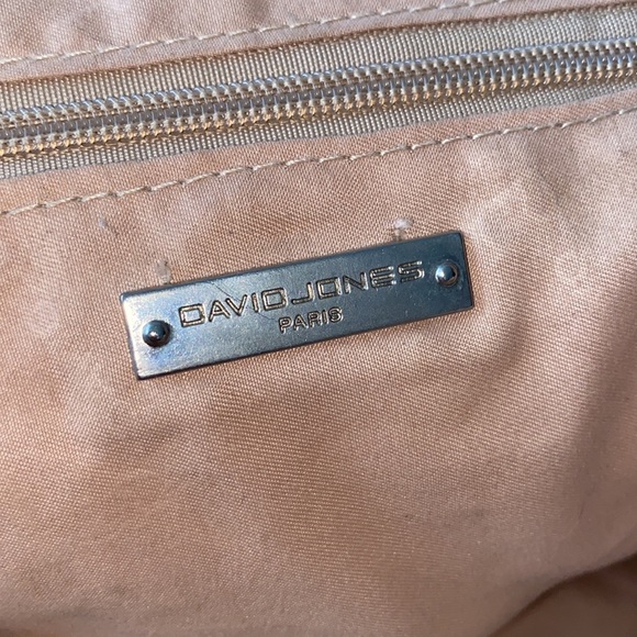 David Jones Black Leather Zipper Purse - Picture 5 of 7
